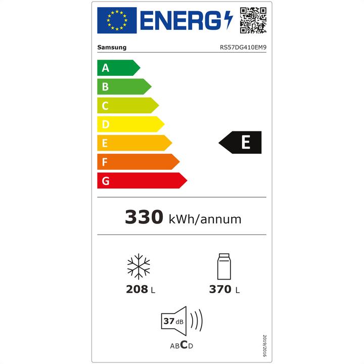 Energie-Label Samsung Food Center RS4000 (583 l)