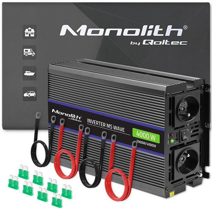 Thumbnail - Qoltec 51928 voltage conver. 4000 MS (4000 W), PC Netzteil, Schwarz