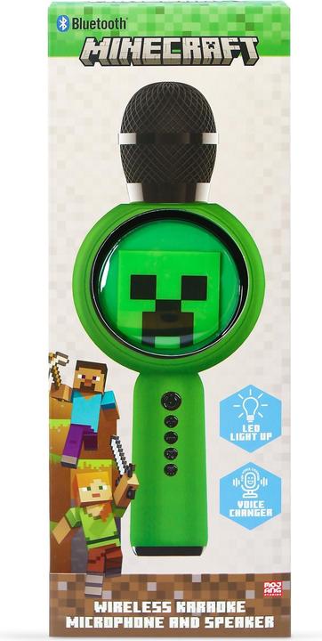 Produktbild OTL Kinder LED Karaoke Mikrofon mit Micro-SD Karten Slot und lustigem Stimmenverzerrer, lange Laufze