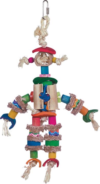 Vadigran Vogelspeelgoed Vogelverschrikker veelkleurig 29cm