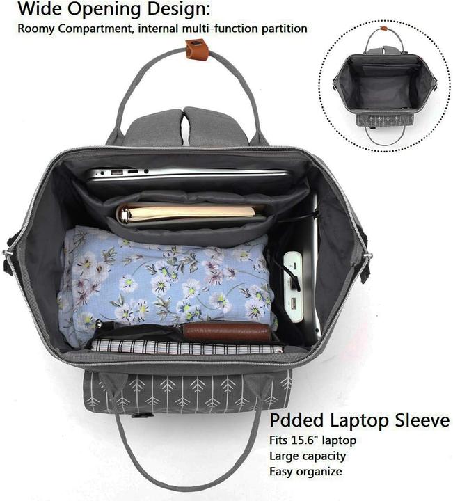 Actual product image Rjeu Laptoprucksack mit USB-Anschluss