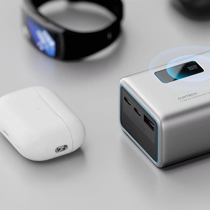 Image du produit Cuktech P+Serie Nr. 15 Powerbank 150W 20000mAh - Grau (20000 mAh, 150 W)