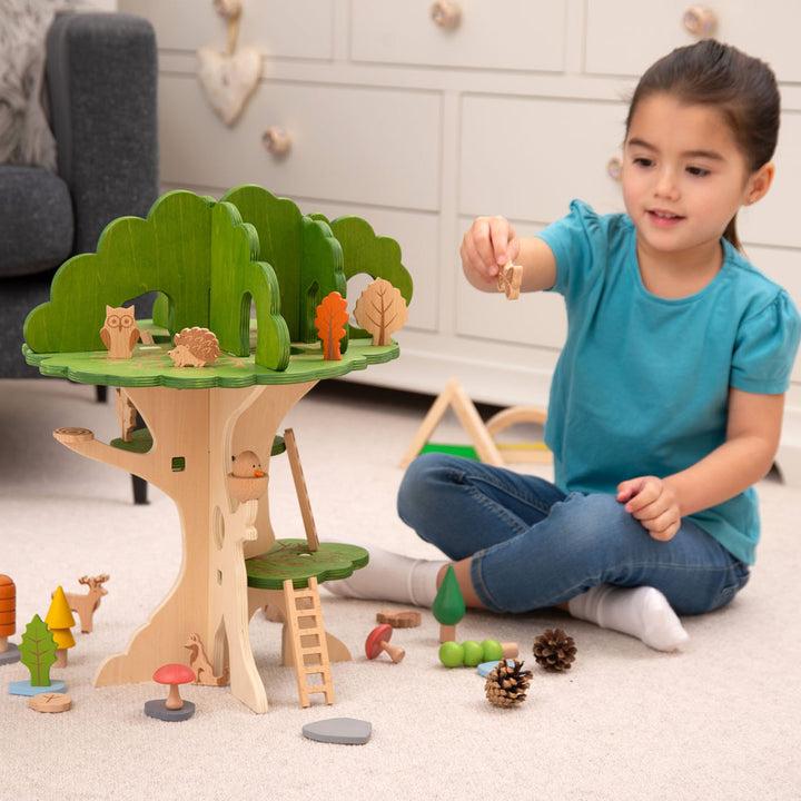 Image du produit TickiT Maison dans l'arbre en bois (15 pièces)