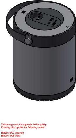 Productafbeelding Bachmann MOV:E 1x wandcontactdoos, 2x USB-A, 2x USB-C, zwart (BM0011007) (5x, CEE 7/3, USB-A, USB-C, 1.50 m)