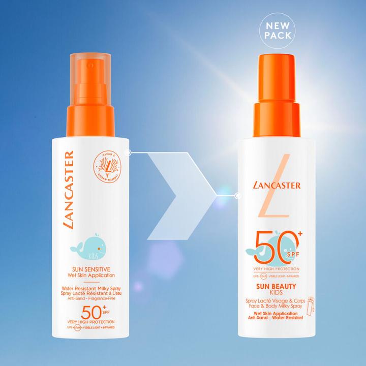 Immagine prodotto Lancaster Sun Beauty Kids Face & B Milky Sun Protection Factor 50 + (Latte solare, SPF 50+, 150 ml, 0.15 g)