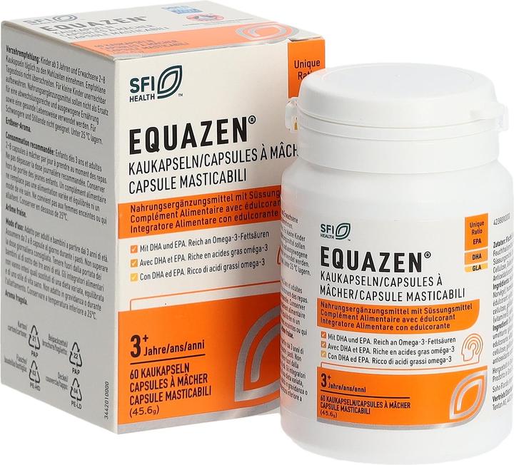 Nährwerte und Zutaten Equazen IQ Equazen Kaukapseln/Capsules à mâcher/Capsule masticabili Ds 60 Stk (60 Stück, Kapseln, 75 g)
