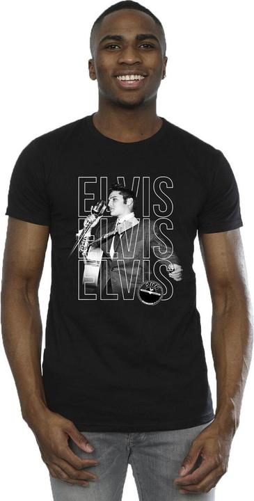 Produktbild Elvis Triple Logo Portrait TShirt (4XL)
