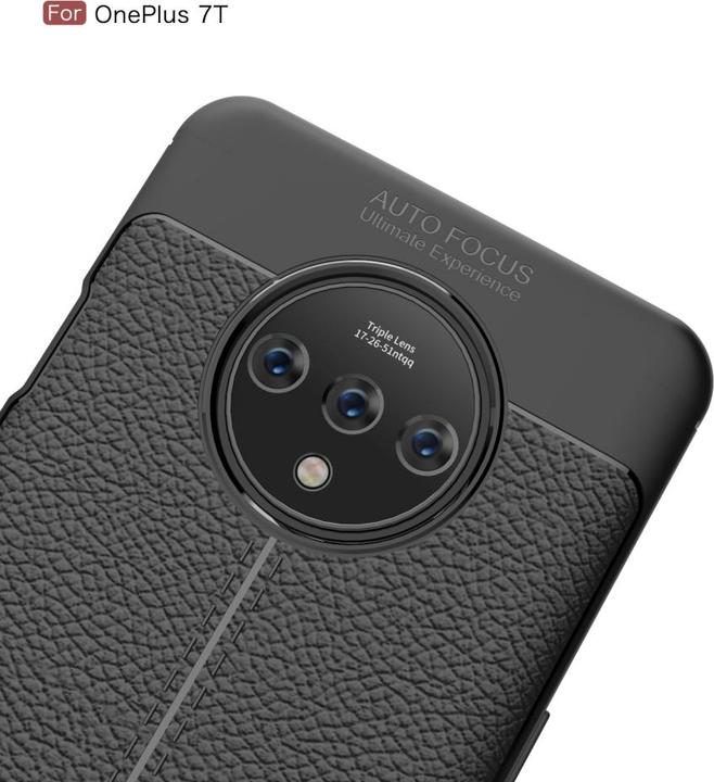 Produktbild Screenguard OnePlus 7T Hülle Leather Design TPU Cover (OnePlus 7T)