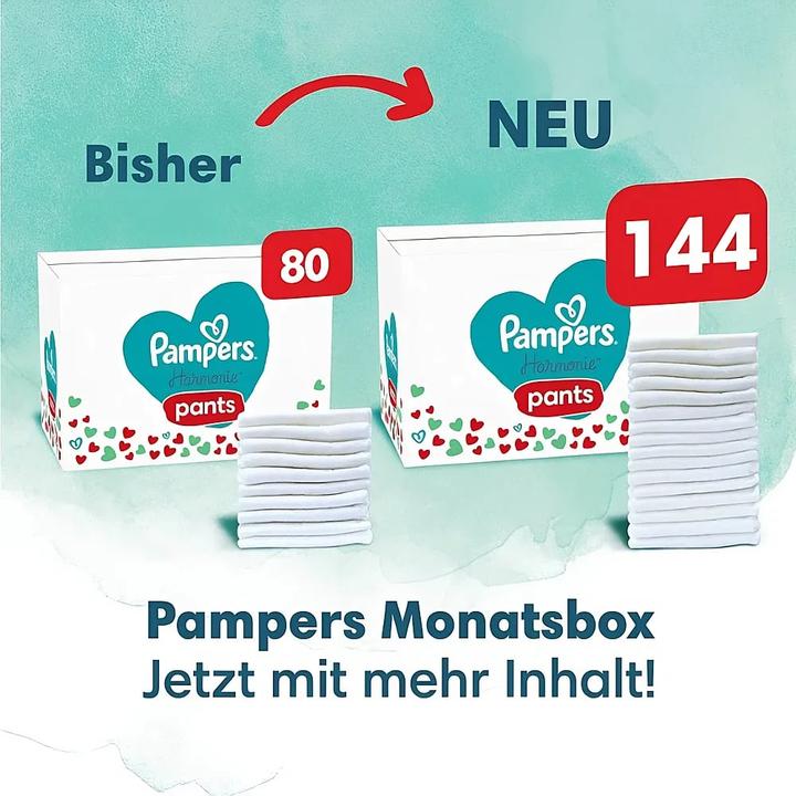 Produktbild Pampers Harmonie Pants (Gr. 5, Monatsbox, 144 Stk.)