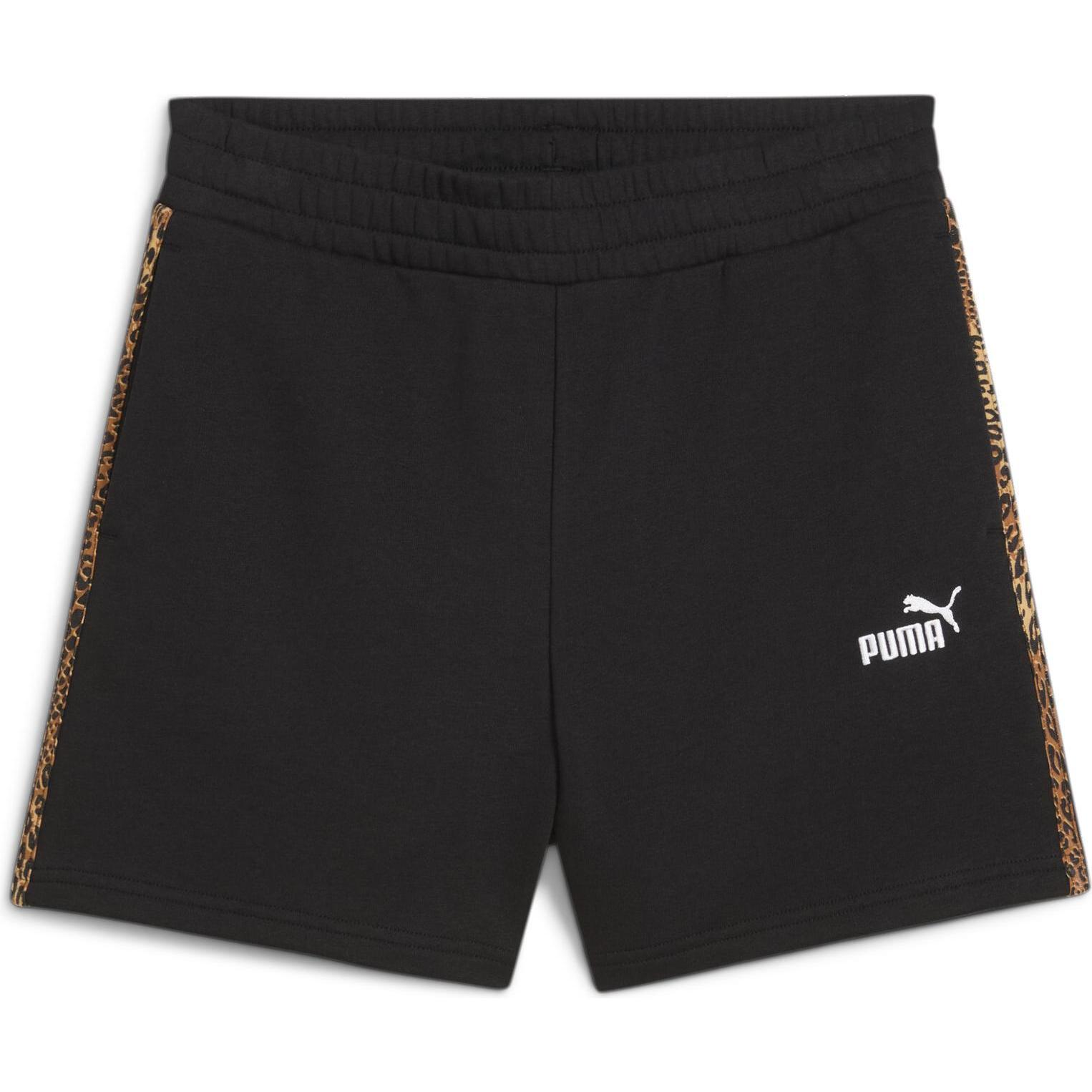 Puma, Damen, Shorts, ESS GRAPHIC ANIMAL Shorts 5" TR, Schwarz, (L)