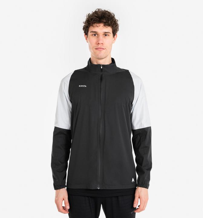 Immagine prodotto Kipsta Giacca da calcio antipioggia da donna/uomo - CLR bianco/nero (M)