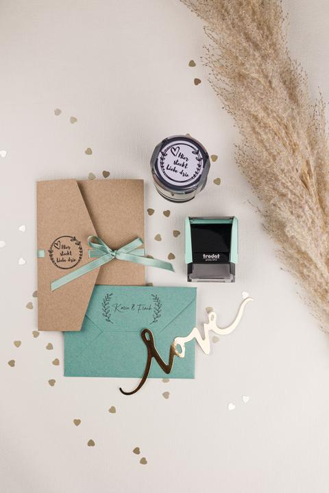 Actual product image Trodat Typomatic Printy 4.0 Pastel Edition, self-inking stamp for self-setting