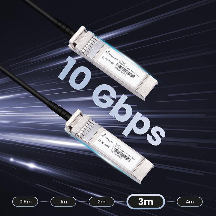 Actual product image Extralink DAC SFP+ | SFP+ DAC Cable |,, AWG30