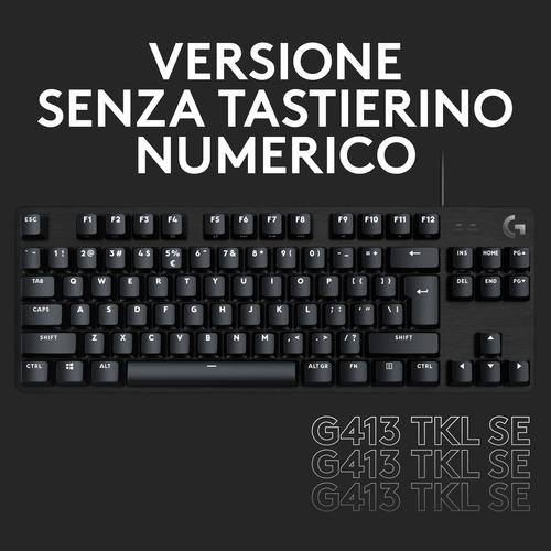 Image du produit Logitech G413 SE - BLACK - ITA - CENTRAL (IT, Filaire)