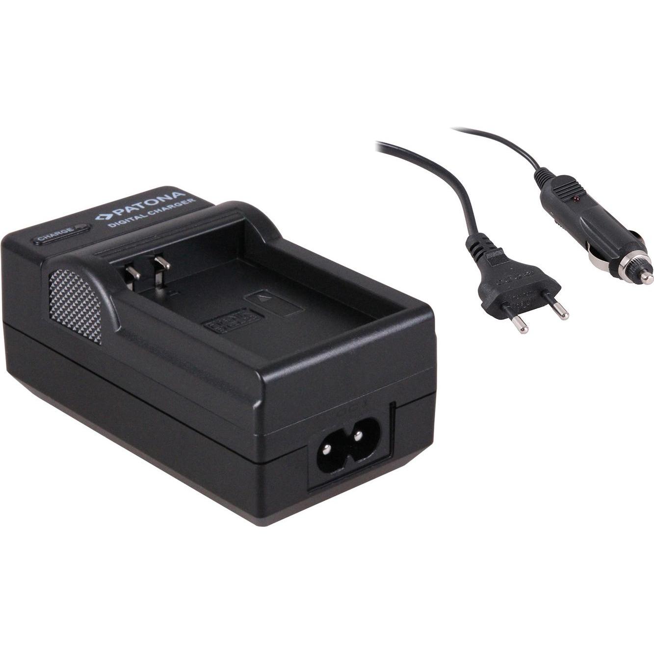 Patona Caricabatterie 2in1 per Nikon Coolpix P600 Nikon EN-EL23 ENEL23 Nikon P600 (Caricabatterie per fotocamere), Alimentatore fotocamera