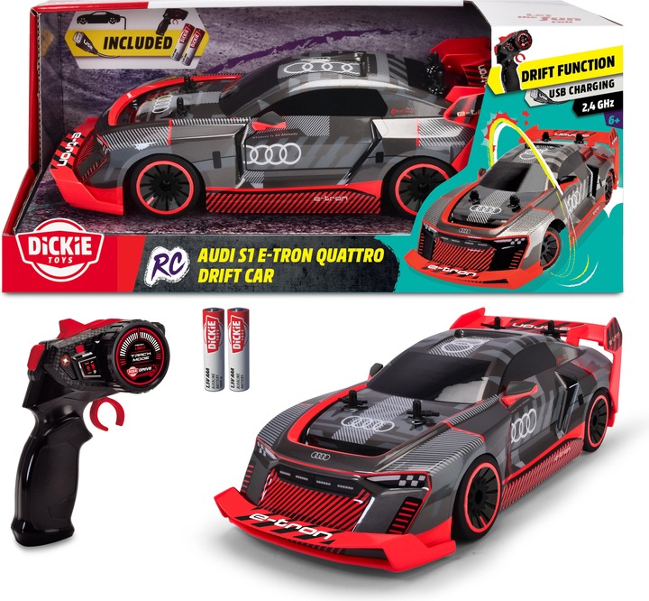 Immagine prodotto Dickie Auto da drift RC Audi S1 E-Tron Quattro, RTR