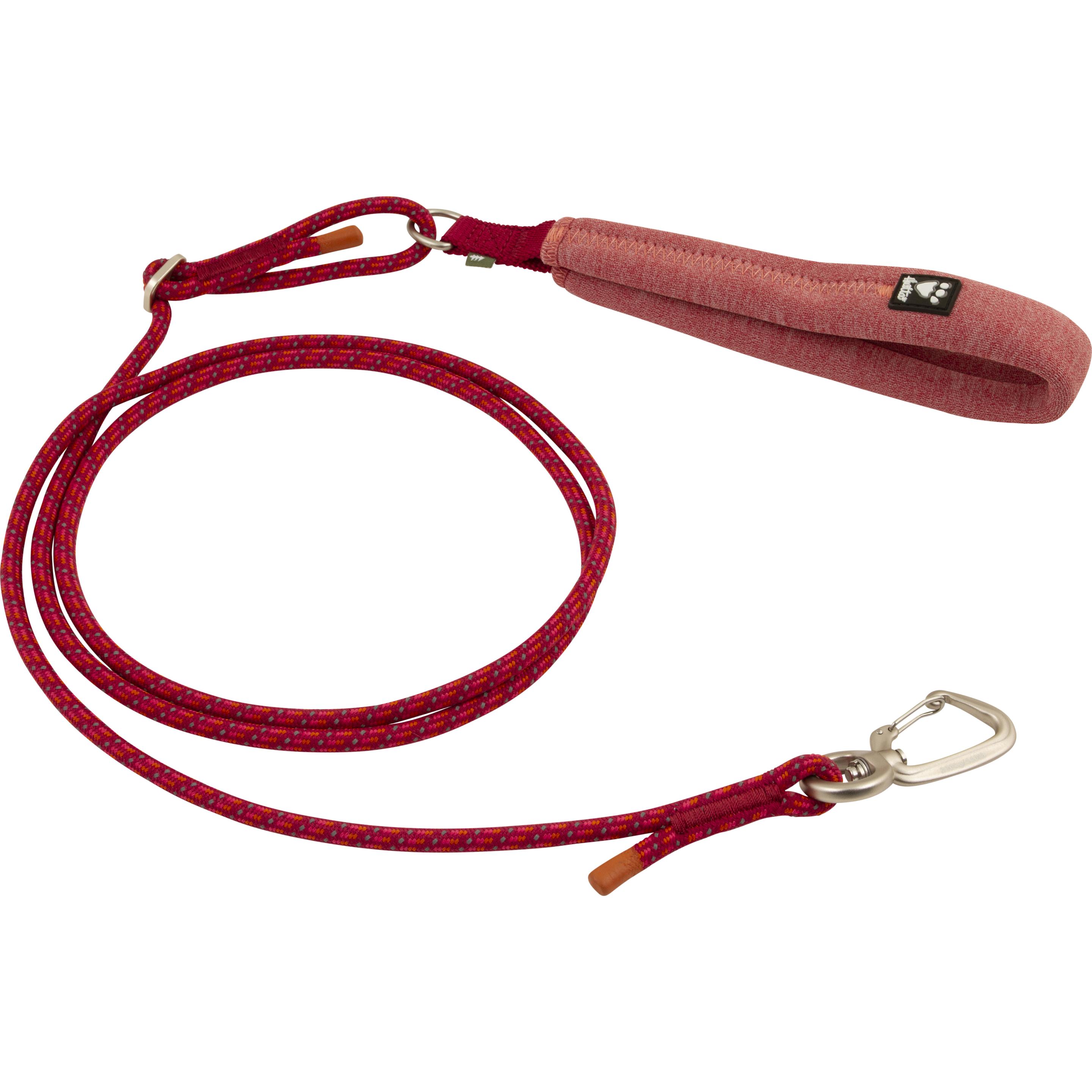 Meilleurs prix pour Hurtta Justerbar reb line ECO beetroot 120-180cm/6mm (Chien), Collier + laisse