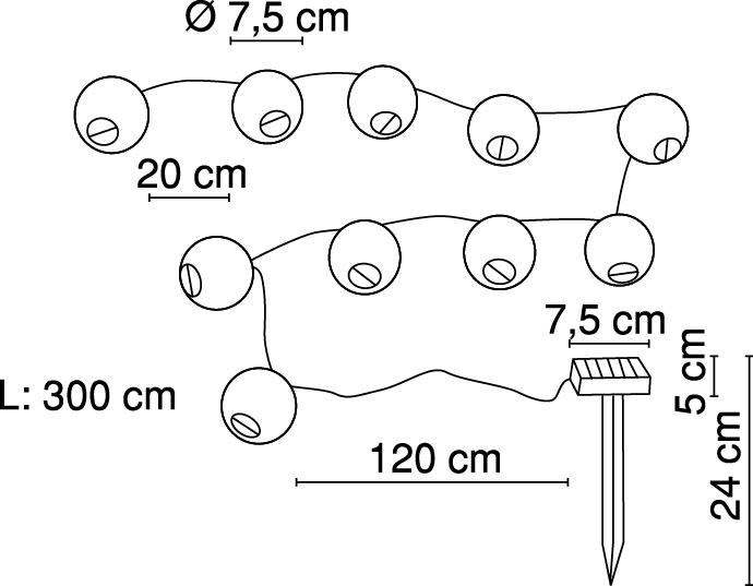 Immagine prodotto Globo luce solare (IP44)