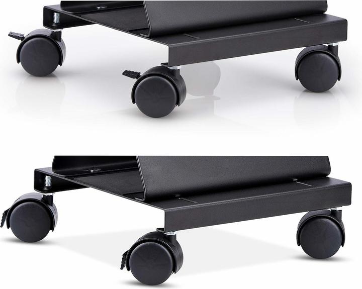 StarTech com Computer Tower Cart, Rolling Mobile CPU Caddy on Wheels (Casters), Max Load 46.3lb/21kg