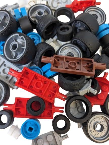 Actual product image LEGO City 15 Achsen mit Raedern bunt gemischt NEU! Teile 45