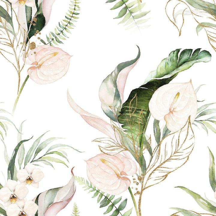White Flowers On White