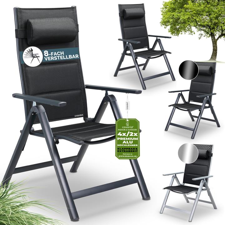 Immagine prodotto Casaria Set 2pz Sedie da Giardino Pieghevoli
