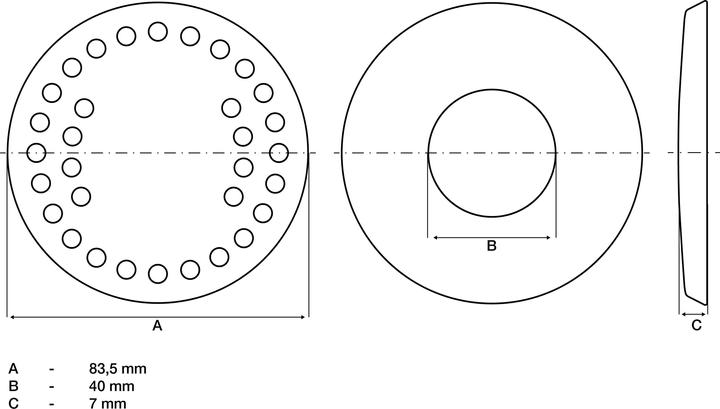 Actual product image BGS Replacement Rubber Pad for 2897