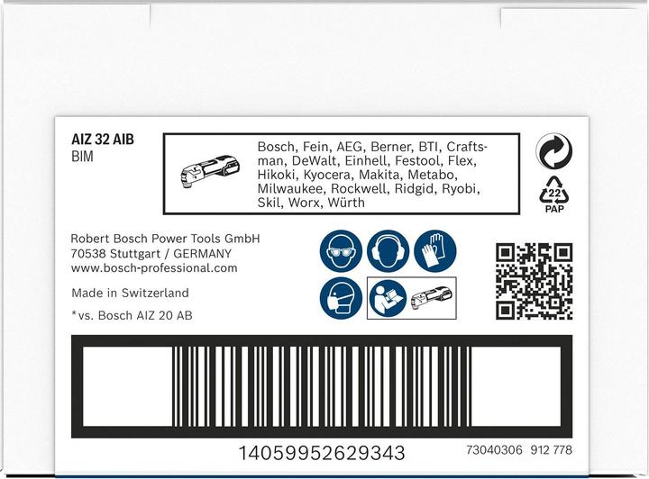 Produktbild Bosch Professional Zubehör PRO AIZ 32 AIB Blatt für Multifunktionswerkzeuge, 32 x 50 mm