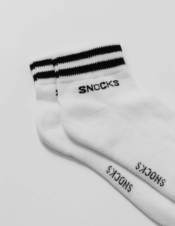 Actual product image Snocks Retro sneaker socks with stripes (pack of 4, 47 - 50)