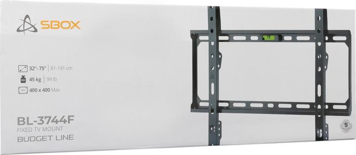 Image du produit Sbox TV bracket BL-3744F (32-75/45kg/400x400) (Mur, 75", 45 kg)
