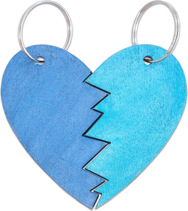 Actual product image Sunnysue Keychain Half Hearts