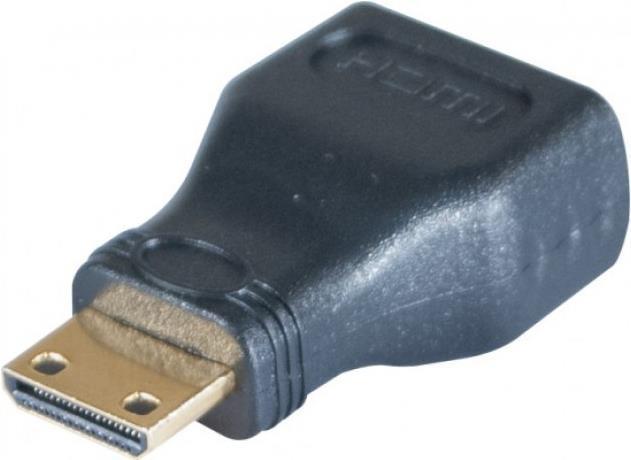 Image du produit Tecline Adaptateur mini HDMI vers HDMI, Bu. A / St. C, doré Adaptateur de la prise HDMI au mini-connecteur C (HDMI)