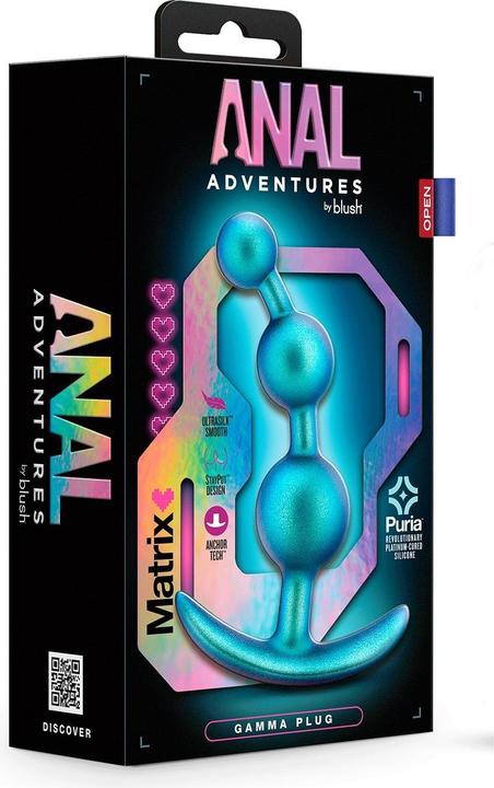Produktbild Blush Anal Adventures Matrix Gamma Plug - Puria™ Silicone Anal Plug, Ultrasilk® Smooth, Anal Sex Tra
