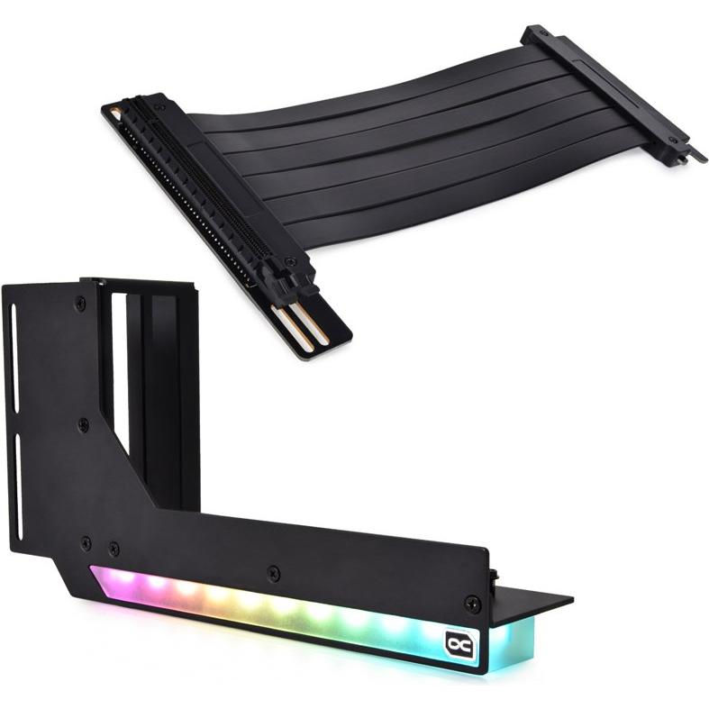 Alphacool Aurora Vertikales GPU-Bracket (Schwarz), Modding Beleuchtung
