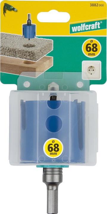 Immagine prodotto wolfcraft 1 sega a tazza universale HM ø68mm (8 mm)