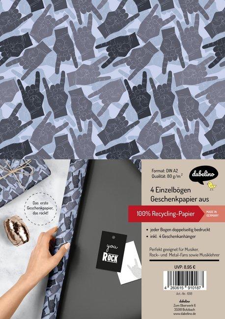 Produktbild Dabelino Geschenkpapier-Set You Rock (Geschenkpapier, 4 x)