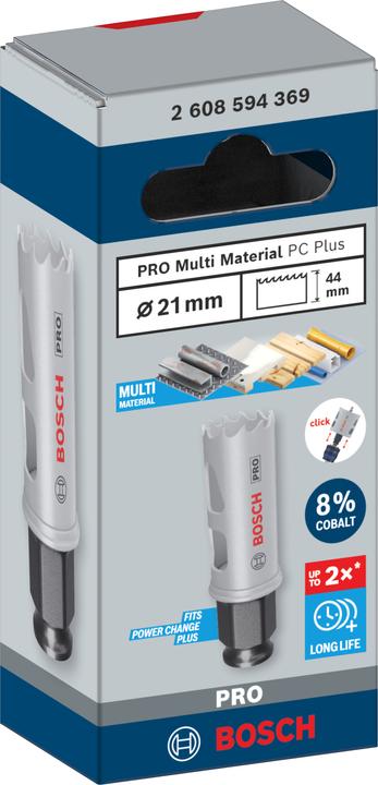 Immagine prodotto Bosch Professional Zubehör Sega a tazza PRO Multi Material PC Plus, 21 mm (21 millimetri)