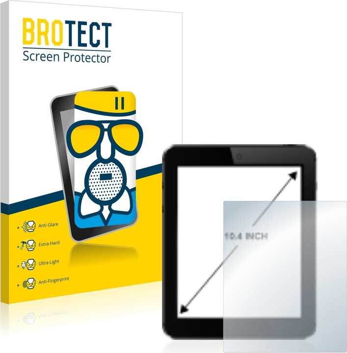 Productafbeelding BROTECT AirGlass Matte kogelwerende glasfolie (1 Stuk, 26,4 cm (10,4 inch) [210 x 158 mm])