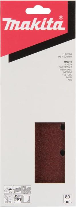 Actual product image Makita Orbital sandpaper (80)