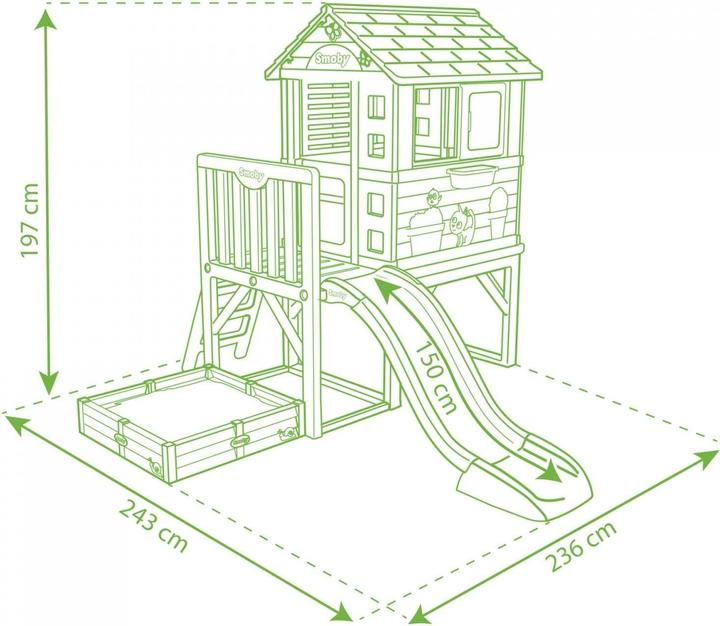 Image du produit Smoby Maison de jeu Square Échasses