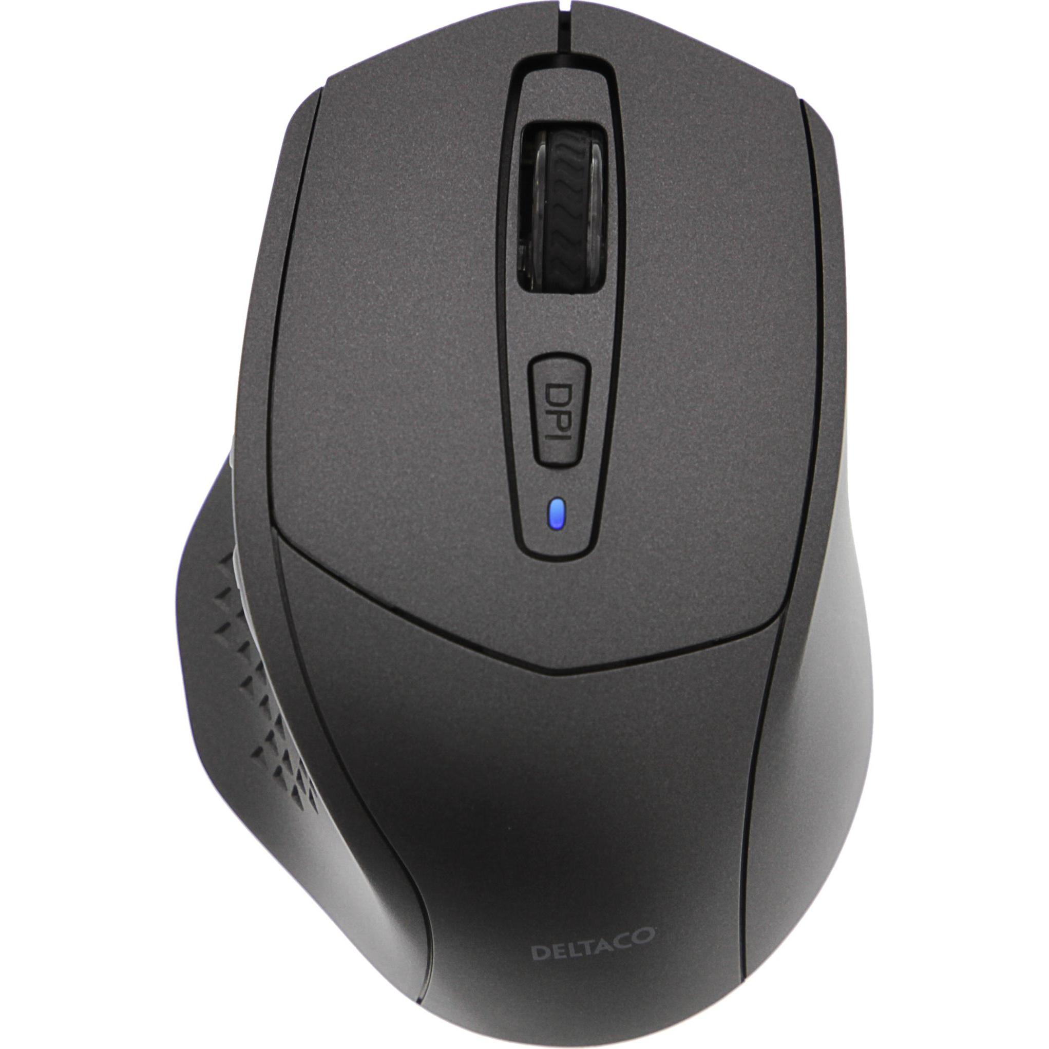 Deltaco MS-901 (Kabellos), Maus, Schwarz