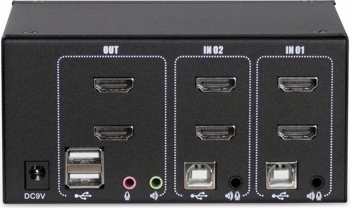 Produktbild Intertech KVM AS-22HA HDMI HDMI, USB