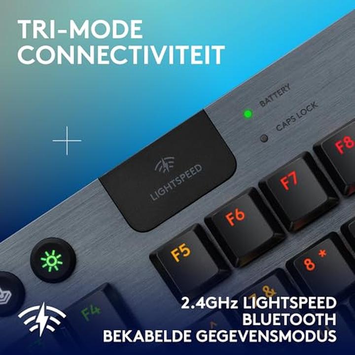 Produktbild Logitech G915 X Lightspeed Tkl Wrls G Kb (Eng. Int., Kabelgebunden, Kabellos)