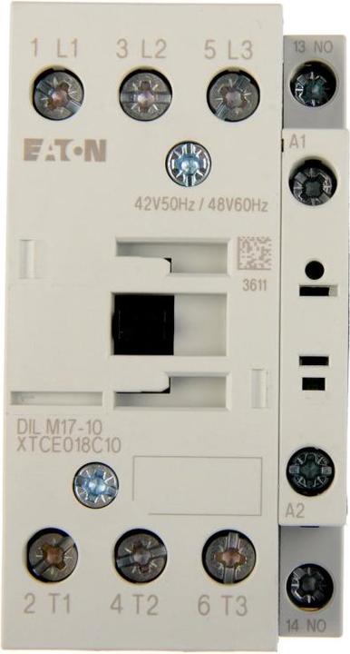 Actual product image Eaton Power contactor 1S 7.5kW/400V AC DILM17-10 42V50