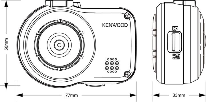 Produktbild Kenwood Corp. DRV410 Dashcam (GPS-Empfänger, Full HD)