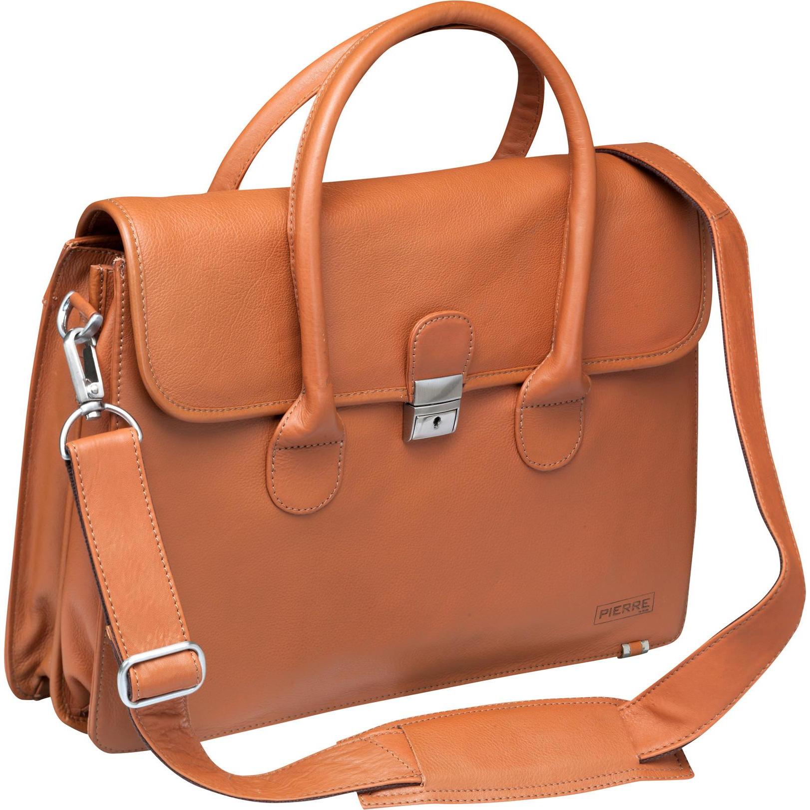 Hamelin Pierre by Elba New Classic Ladybag - Baeretaske til notebook - 15" - naturbrun, Notebooktasche