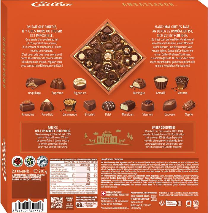 Image du produit Cailler Ambassador 8 (210 g)