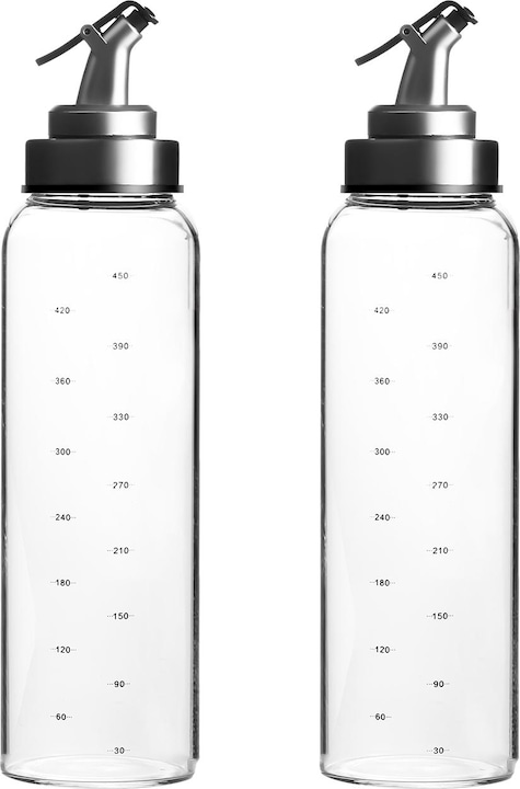 Produktbild Intirilife 2-teiliges Set Essig und Öl Flaschen (450 ml)