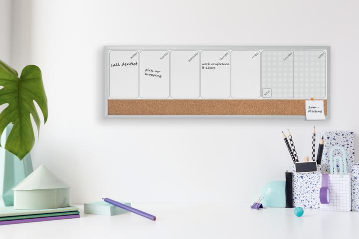 Actual product image Nobo Combination Board Weekly Organiser (58.5 x 19 cm)
