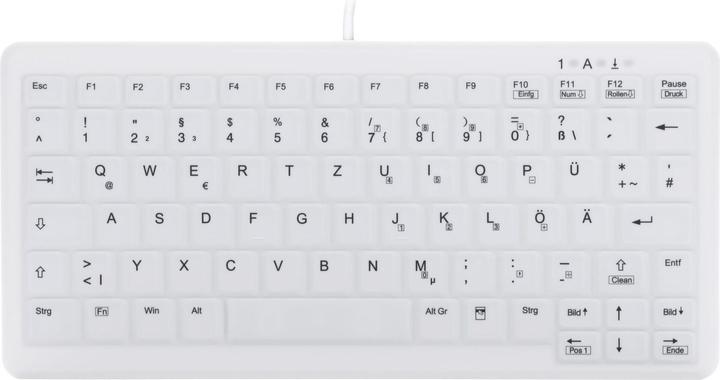 Immagine prodotto CHERRY AK-C4110 Tastiera USB QWERTY Tedesco Bianco (DE, Cablato)